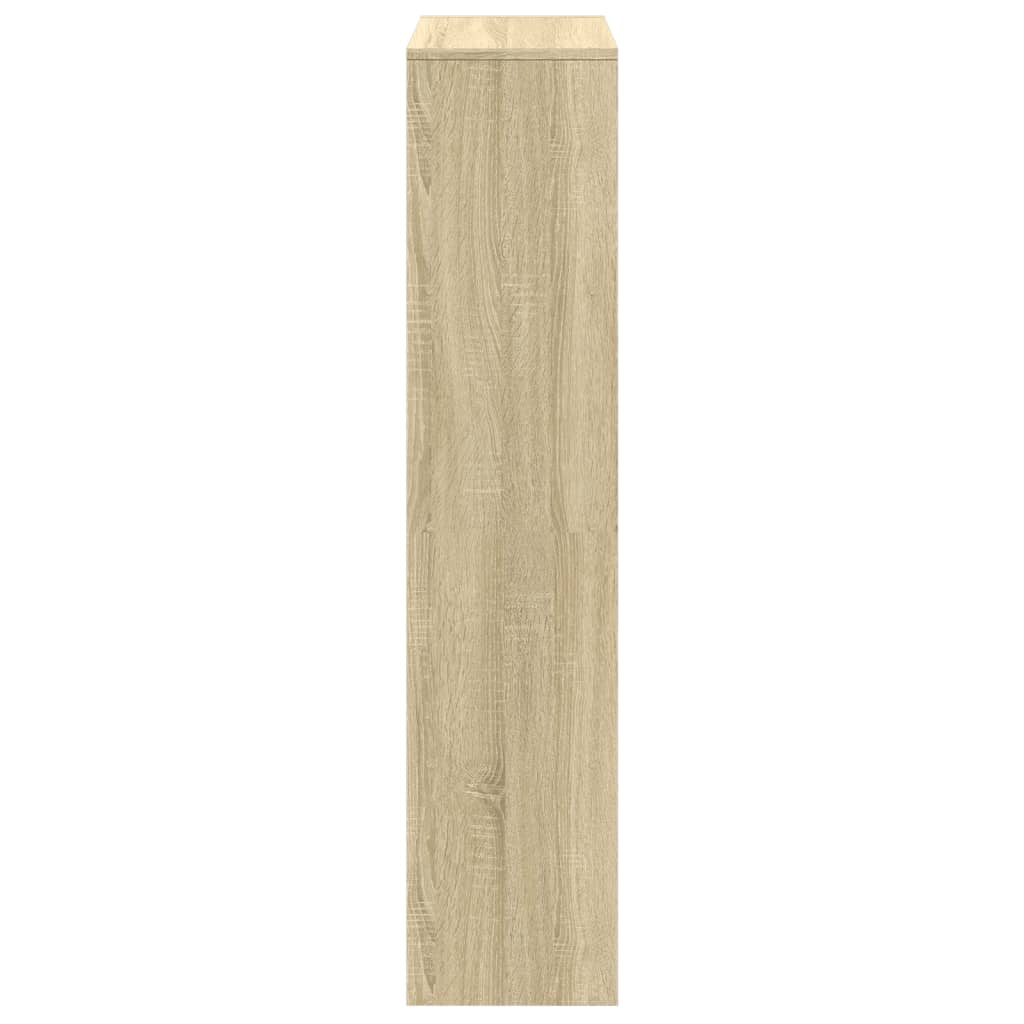 vidaXL Room Divider Bookcase 4-Tier Sonoma Oak 131,5x29x131,5 cm Engineered Wood