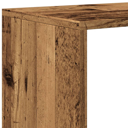 vidaXL Room Divider Bookcase 4-Tier Old Wood 131,5x29x131,5 cm Engineered Wood
