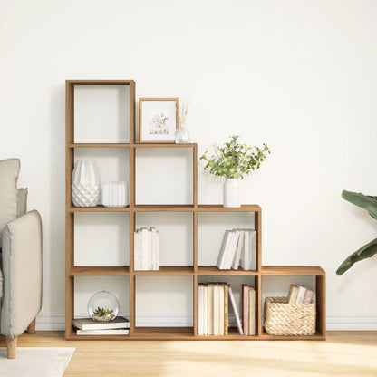 vidaXL Room Divider Bookcase 4-Tier Artisan Oak 131,5x29x131,5 cm Engineered Wood