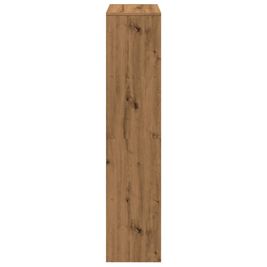 vidaXL Room Divider Bookcase 4-Tier Artisan Oak 131,5x29x131,5 cm Engineered Wood