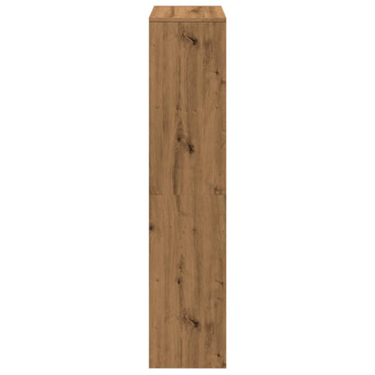 vidaXL Room Divider Bookcase 4-Tier Artisan Oak 131,5x29x131,5 cm Engineered Wood