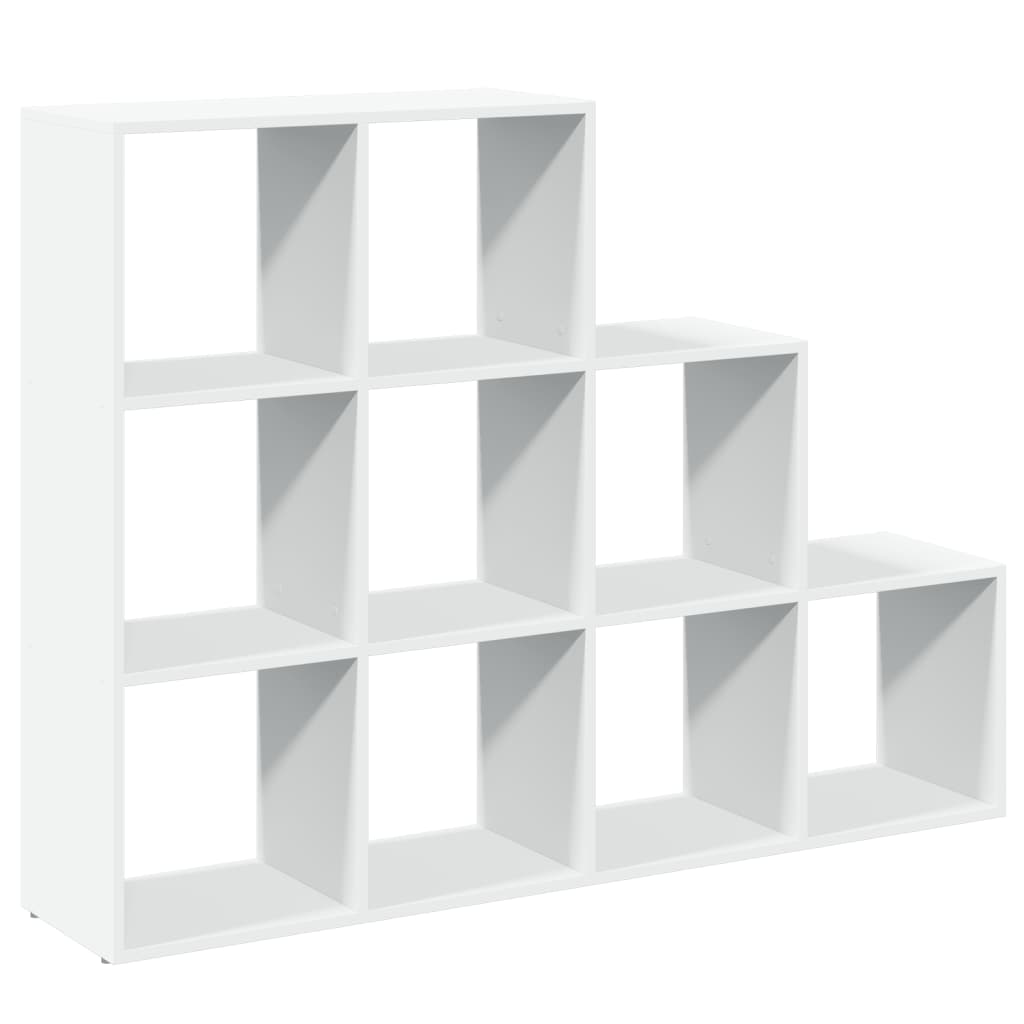 vidaXL Room Divider Bookcase 3-Tier White 137,5x29x103,5 cm Engineered Wood