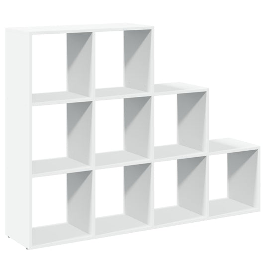 vidaXL Room Divider Bookcase 3-Tier White 137,5x29x103,5 cm Engineered Wood