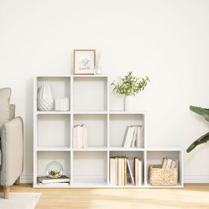 vidaXL Room Divider Bookcase 3-Tier White 137,5x29x103,5 cm Engineered Wood