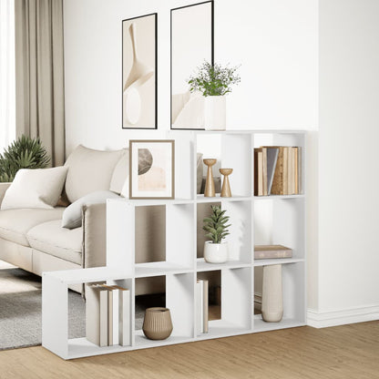 vidaXL Room Divider Bookcase 3-Tier White 137,5x29x103,5 cm Engineered Wood
