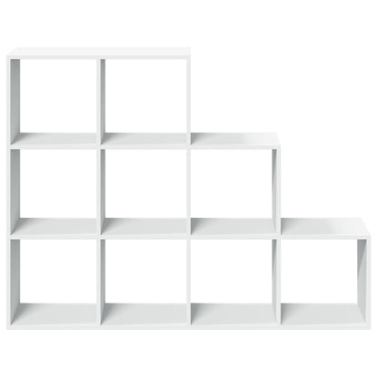 vidaXL Room Divider Bookcase 3-Tier White 137,5x29x103,5 cm Engineered Wood