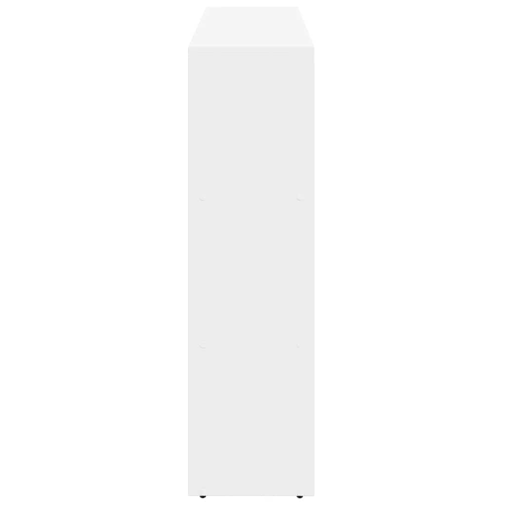 vidaXL Room Divider Bookcase 3-Tier White 137,5x29x103,5 cm Engineered Wood