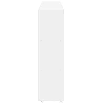 vidaXL Room Divider Bookcase 3-Tier White 137,5x29x103,5 cm Engineered Wood