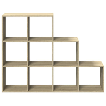 vidaXL Room Divider Bookcase 3-Tier Sonoma Oak 137,5x29x103,5 cm Engineered Wood