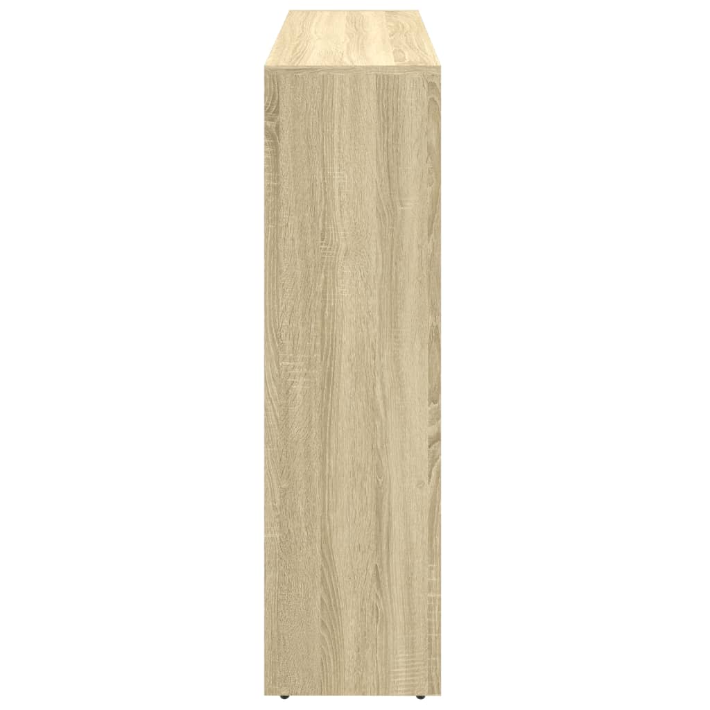 vidaXL Room Divider Bookcase 3-Tier Sonoma Oak 137,5x29x103,5 cm Engineered Wood
