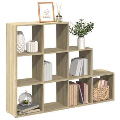 vidaXL Room Divider Bookcase 3-Tier Sonoma Oak 137,5x29x103,5 cm Engineered Wood
