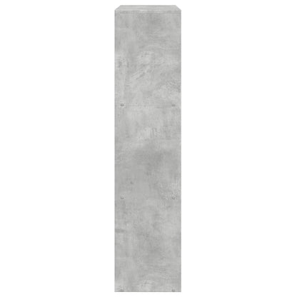 vidaXL Room Divider Bookcase 3-Tier Concrete Grey 137,5x29x103,5 cm Engineered Wood