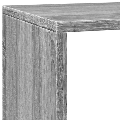 vidaXL Room Divider Bookcase 3-Tier Grey Sonoma 137,5x29x103,5 cm Engineered Wood