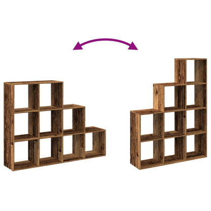 vidaXL Room Divider Bookcase 3-Tier Old Wood 137,5x29x103,5 cm Engineered Wood