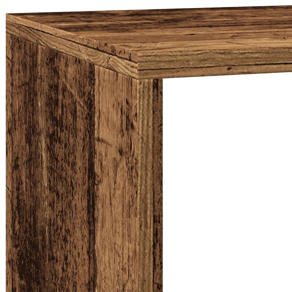 vidaXL Room Divider Bookcase 3-Tier Old Wood 137,5x29x103,5 cm Engineered Wood