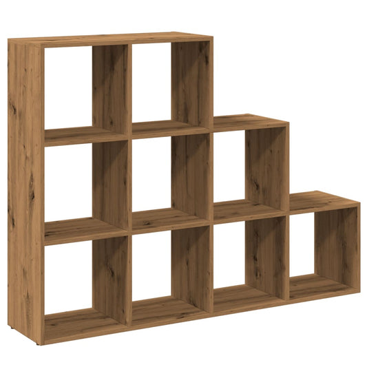vidaXL Room Divider Bookcase 3-Tier Artisan Oak 137,5x29x103,5 cm Engineered Wood