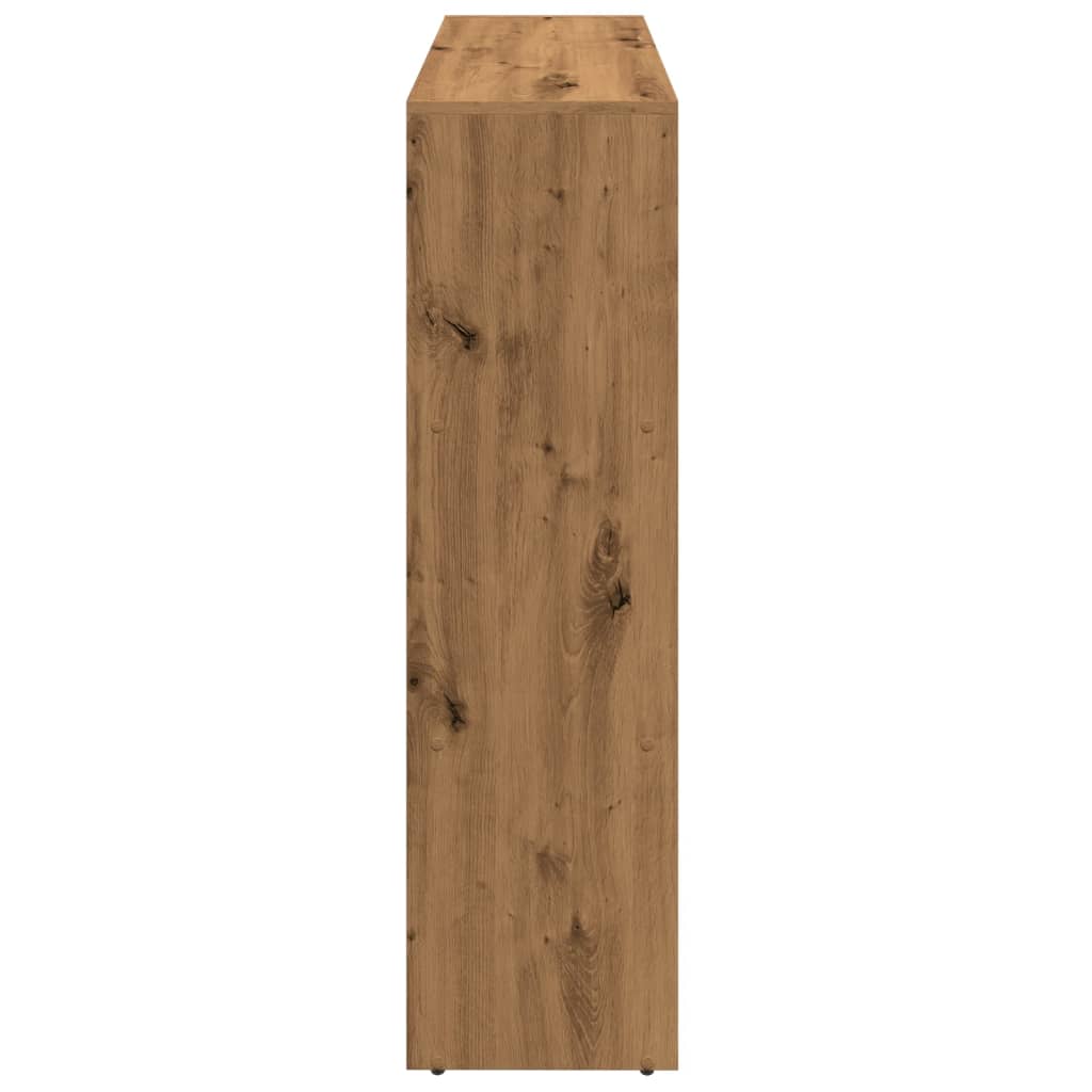 vidaXL Room Divider Bookcase 3-Tier Artisan Oak 137,5x29x103,5 cm Engineered Wood