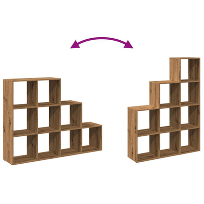 vidaXL Room Divider Bookcase 3-Tier Artisan Oak 137,5x29x103,5 cm Engineered Wood