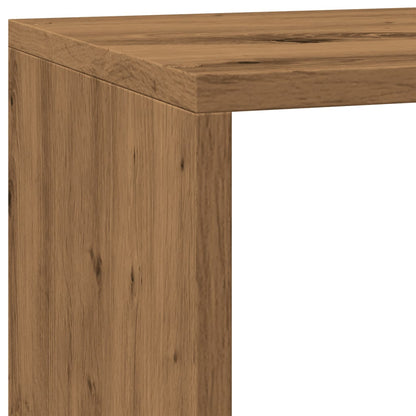 vidaXL Room Divider Bookcase 3-Tier Artisan Oak 137,5x29x103,5 cm Engineered Wood