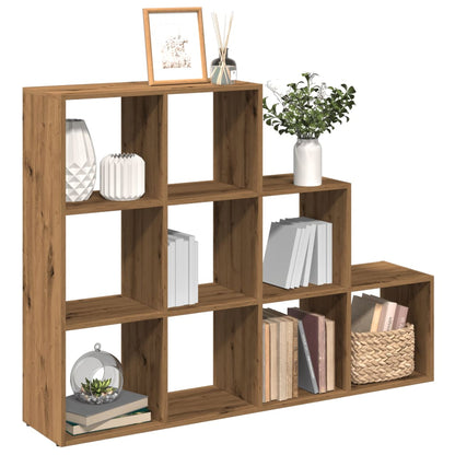 vidaXL Room Divider Bookcase 3-Tier Artisan Oak 137,5x29x103,5 cm Engineered Wood