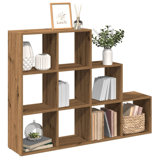 vidaXL Room Divider Bookcase 3-Tier Artisan Oak 137,5x29x103,5 cm Engineered Wood