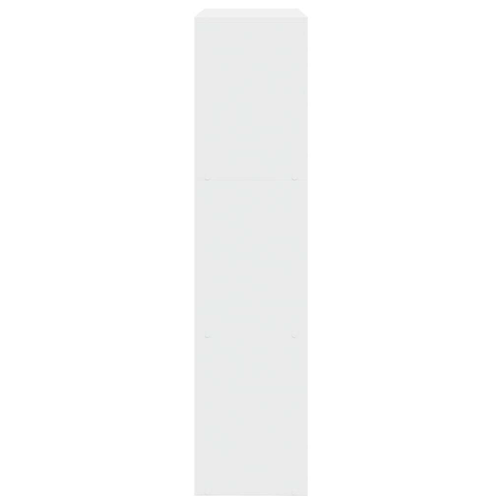 vidaXL Room Divider Bookcase 3-Tier White 123x29x123 cm Engineered Wood