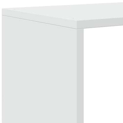 vidaXL Room Divider Bookcase 3-Tier White 123x29x123 cm Engineered Wood