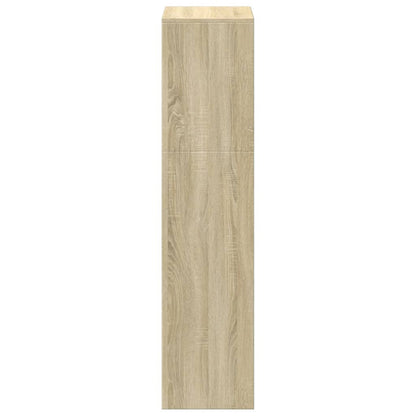 vidaXL Room Divider Bookcase 3-Tier Sonoma Oak 123x29x123 cm Engineered Wood