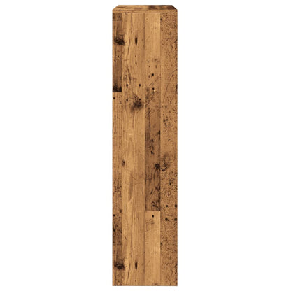 vidaXL Room Divider Bookcase 3-Tier Old Wood 123x29x123 cm Engineered Wood