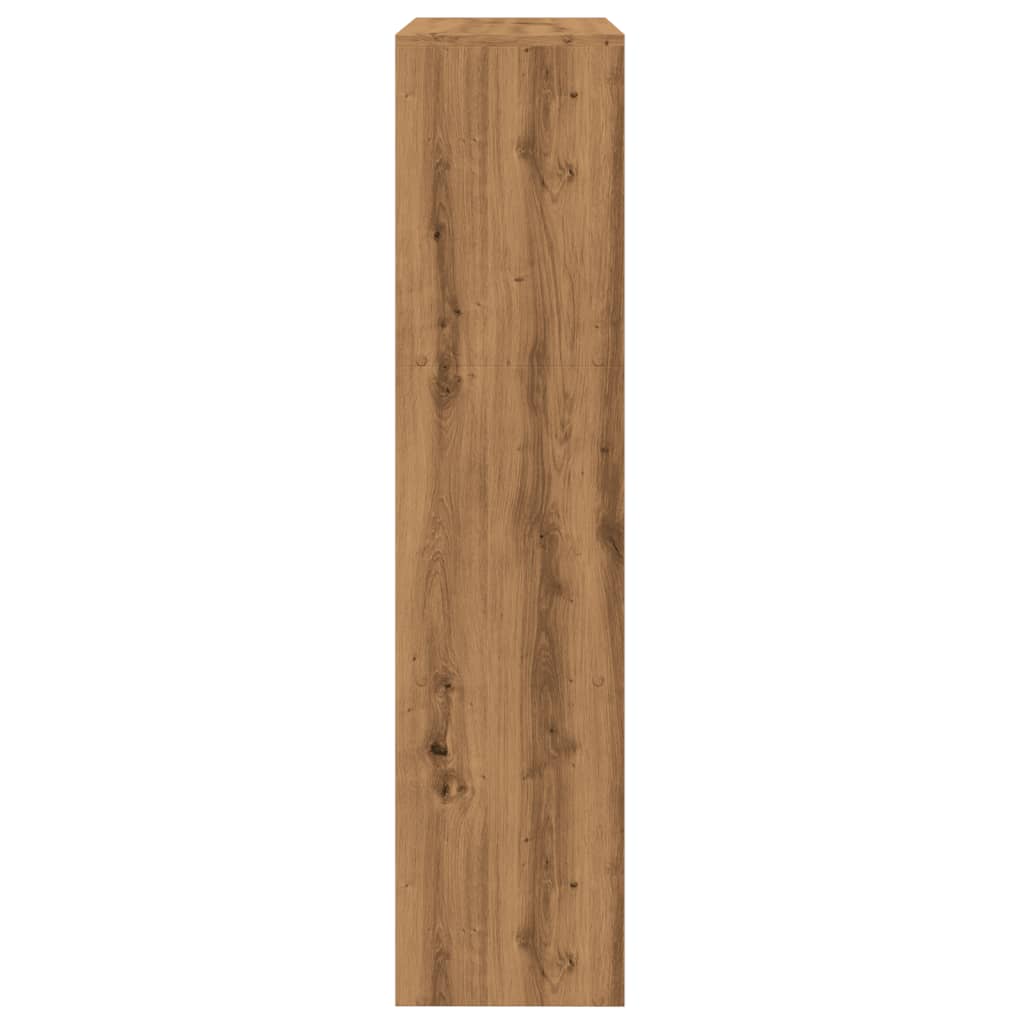 vidaXL Room Divider Bookcase 3-Tier Artisan Oak 123x29x123 cm Engineered Wood