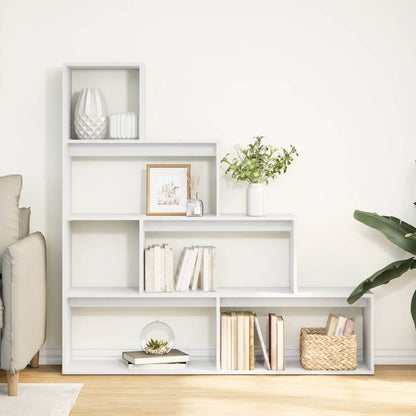 vidaXL Room Divider Bookcase 4-Tier White 143,5x29x143,5 cm Engineered Wood
