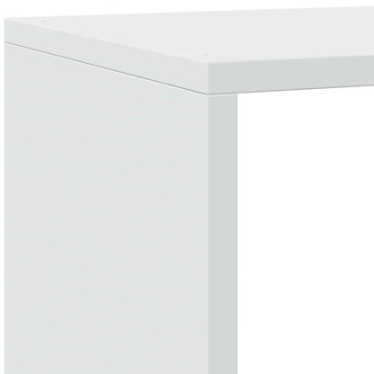 vidaXL Room Divider Bookcase 4-Tier White 143,5x29x143,5 cm Engineered Wood