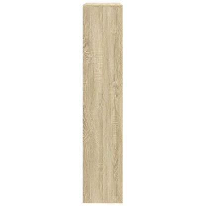 vidaXL Room Divider Bookcase 4-Tier Sonoma Oak 143,5x29x143,5 cm Engineered Wood