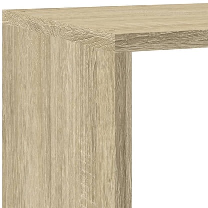 vidaXL Room Divider Bookcase 4-Tier Sonoma Oak 143,5x29x143,5 cm Engineered Wood