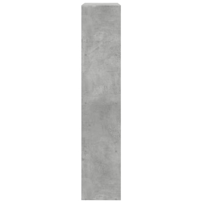 vidaXL Room Divider Bookcase 4-Tier Concrete Grey 143,5x29x143,5 cm Engineered Wood