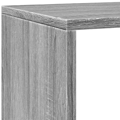 vidaXL Room Divider Bookcase 4-Tier Grey Sonoma 143,5x29x143,5 cm Engineered Wood