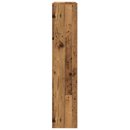 vidaXL Room Divider Bookcase 4-Tier Old Wood 143.5x29x143.5 cm Engineered Wood