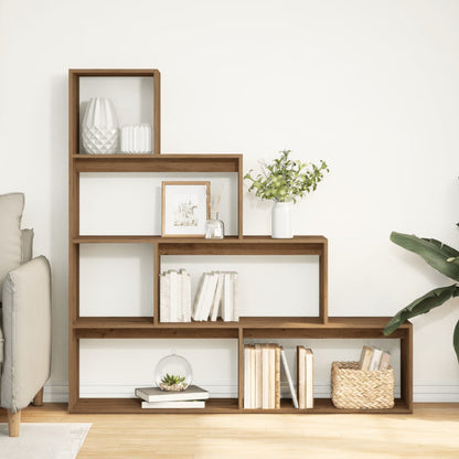 vidaXL Room Divider Bookcase 4-Tier Artisan Oak 143,5x29x143,5 cm Engineered Wood