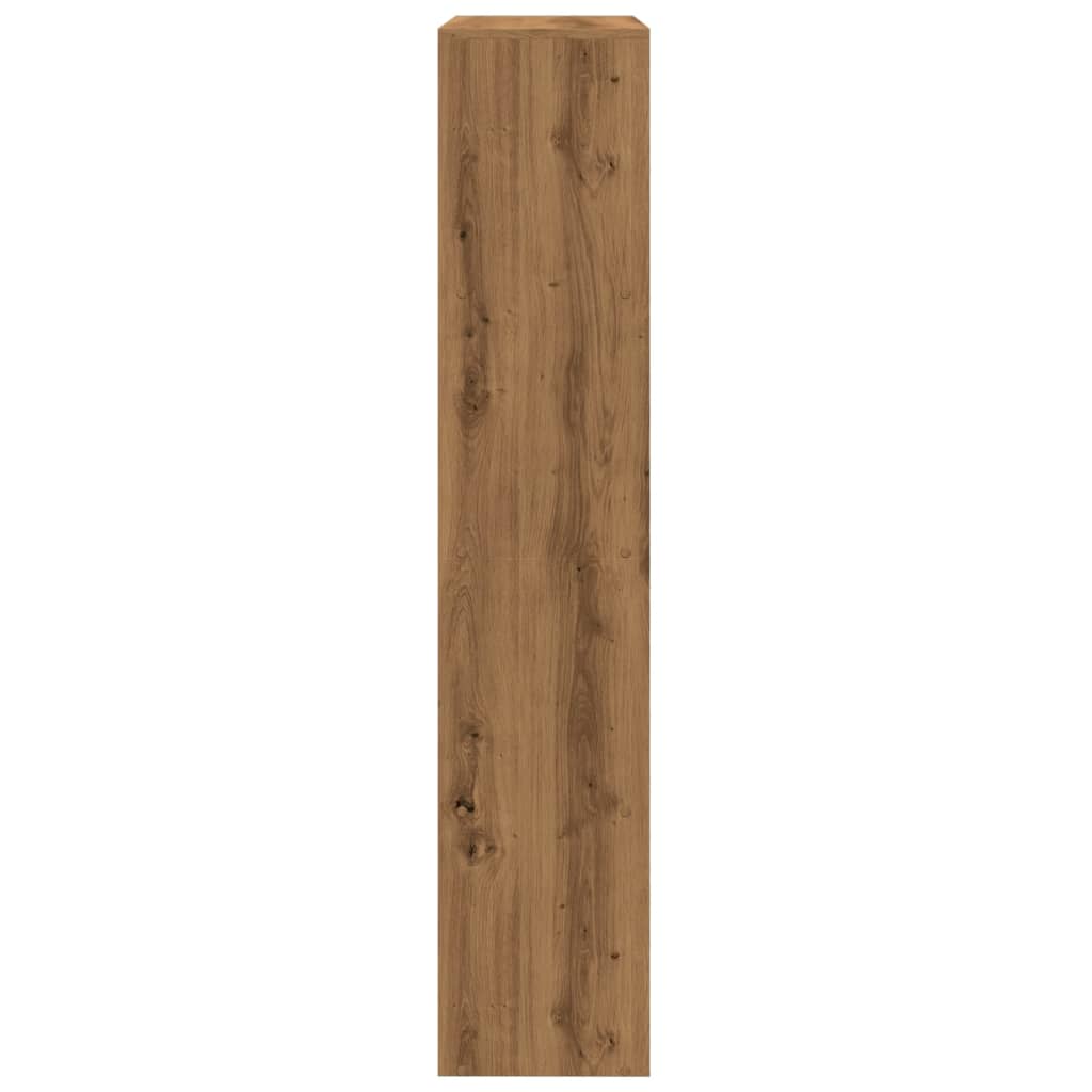 vidaXL Room Divider Bookcase 4-Tier Artisan Oak 143,5x29x143,5 cm Engineered Wood