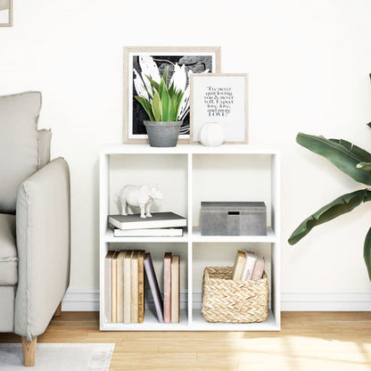 vidaXL Room Divider Bookcase White 69,5x29x69,5 cm Engineered Wood