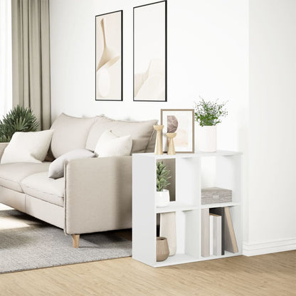vidaXL Room Divider Bookcase White 69,5x29x69,5 cm Engineered Wood