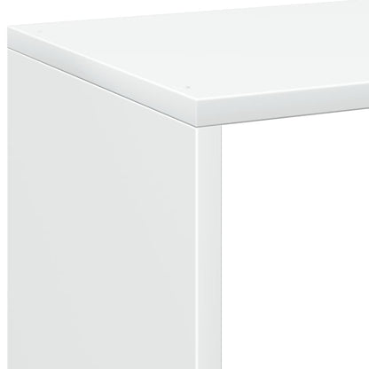 vidaXL Room Divider Bookcase White 69,5x29x69,5 cm Engineered Wood