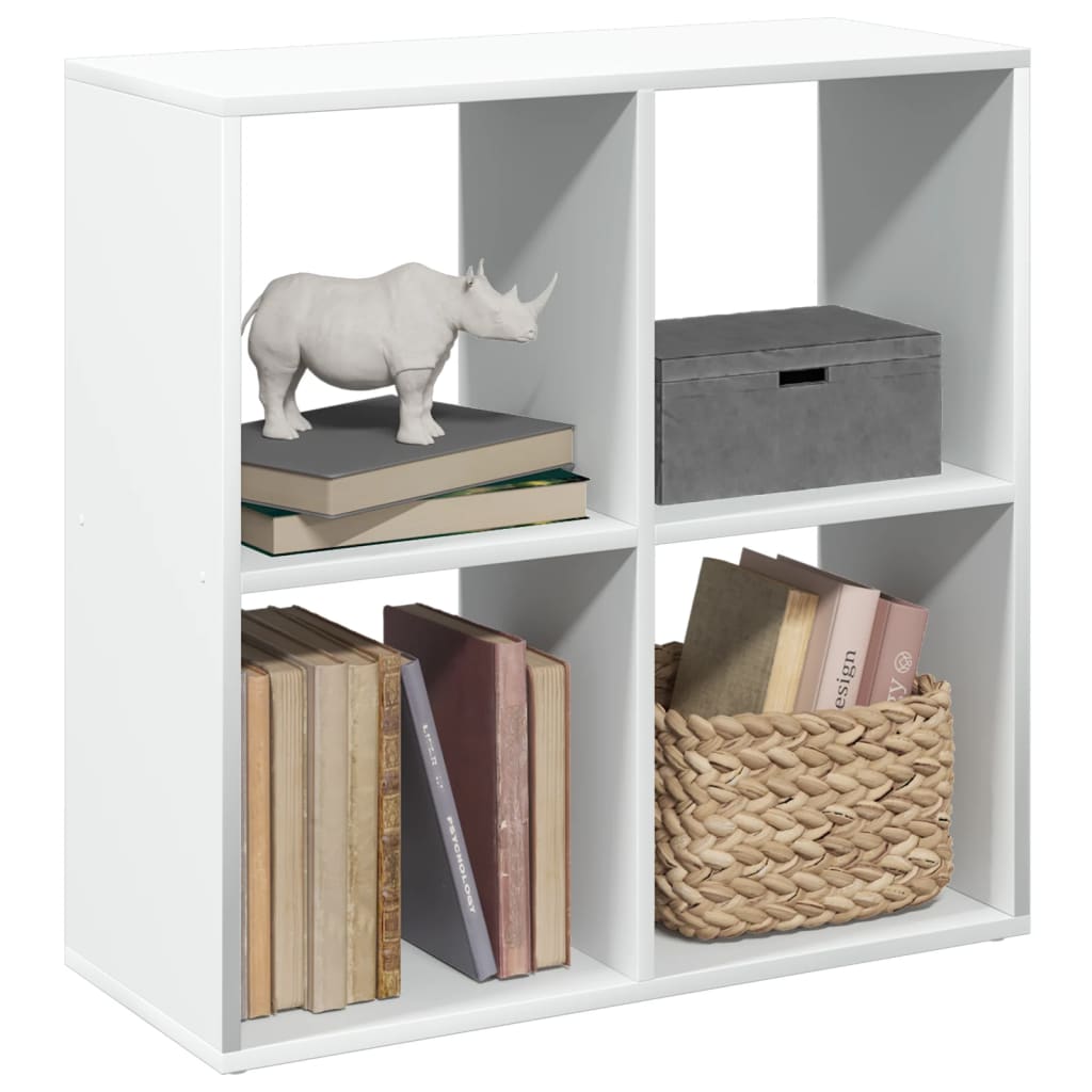 vidaXL Room Divider Bookcase White 69,5x29x69,5 cm Engineered Wood