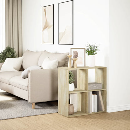 vidaXL Room Divider Bookcase Sonoma Oak 69,5x29x69,5 cm Engineered Wood