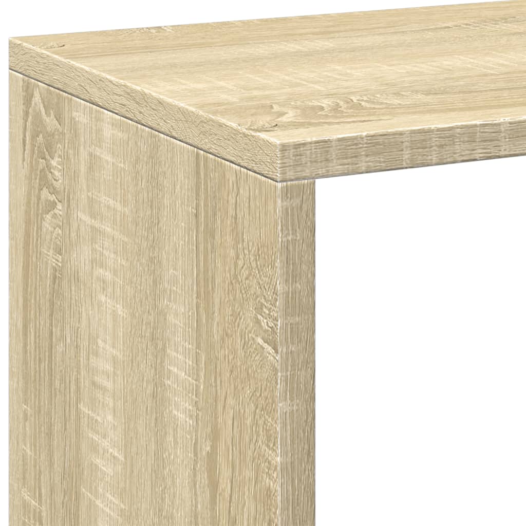vidaXL Room Divider Bookcase Sonoma Oak 69,5x29x69,5 cm Engineered Wood