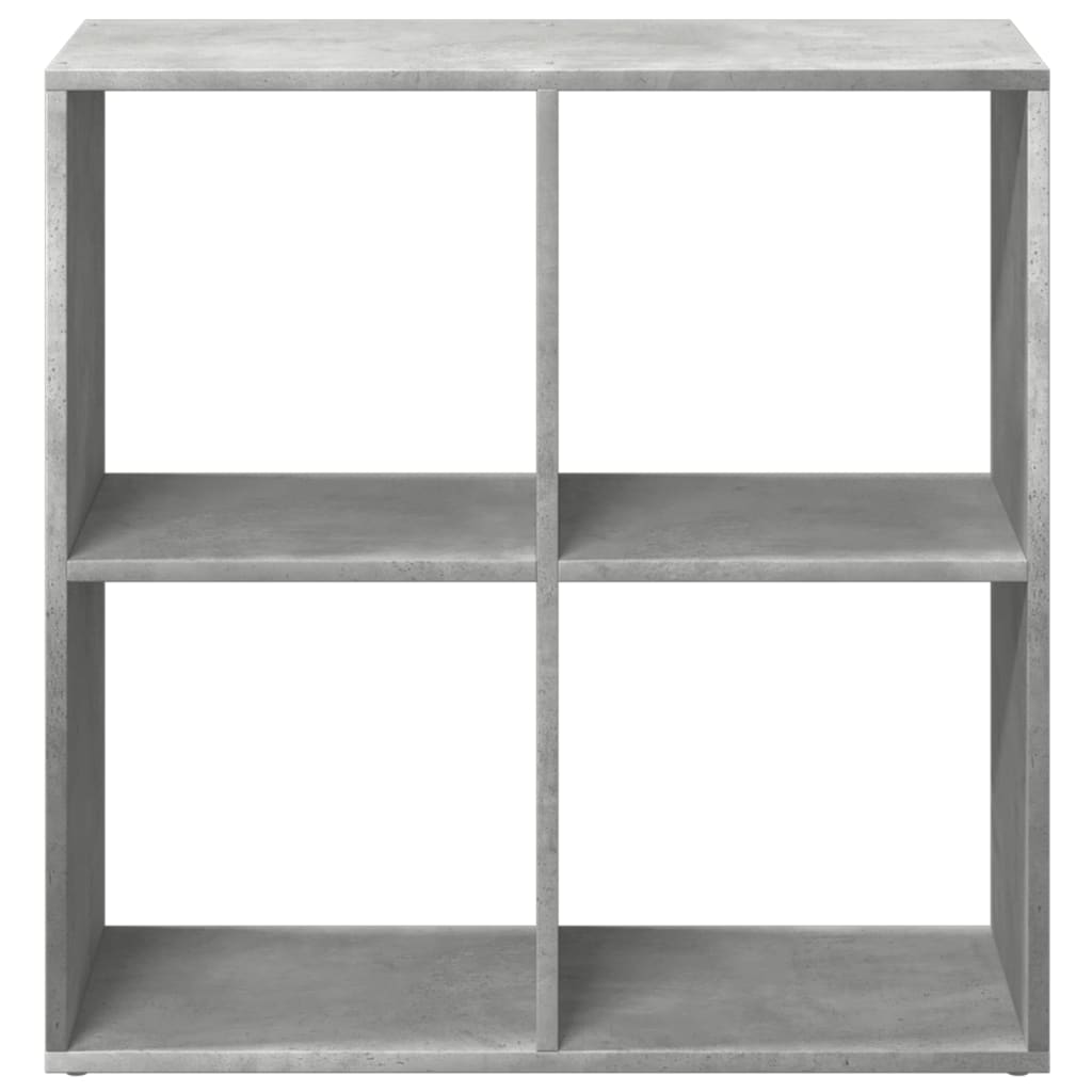 vidaXL Room Divider Bookcase Concrete Grey 69,5x29x69,5 cm Engineered Wood