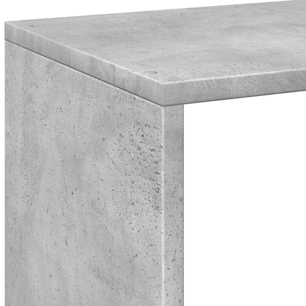 vidaXL Room Divider Bookcase Concrete Grey 69,5x29x69,5 cm Engineered Wood