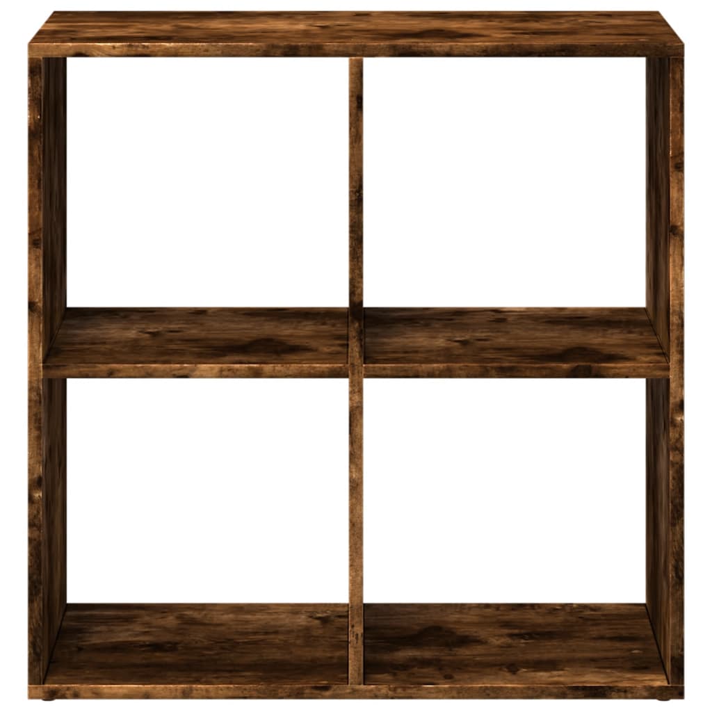 vidaXL Room Divider Bookcase Smoked Oak 69,5x29x69,5 cm Engineered Wood