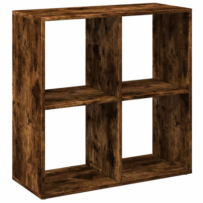 vidaXL Room Divider Bookcase Smoked Oak 69,5x29x69,5 cm Engineered Wood
