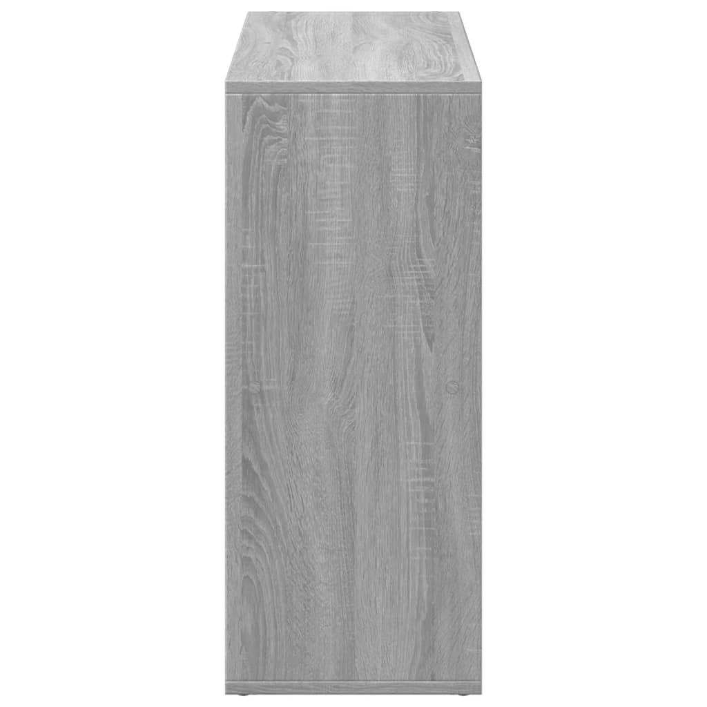 vidaXL Room Divider Bookcase Grey Sonoma 69,5x29x69,5 cm Engineered Wood